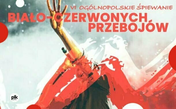 Ogólnopolskie Śpiewanie Biało-Czerwonych Przebojów na krakowskim rynku