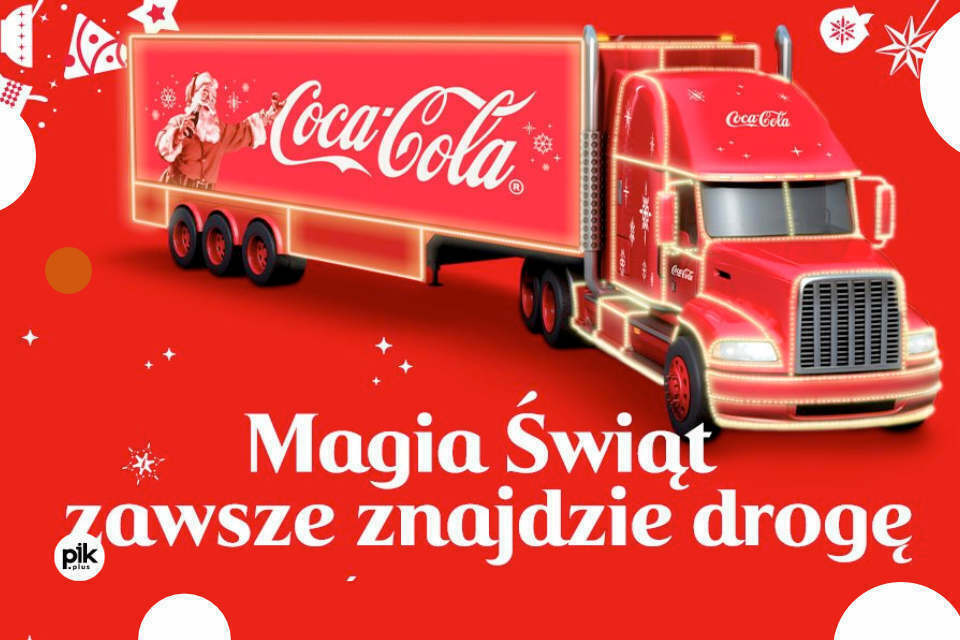 Świąteczna ciężarówka Coca-Cola w Krakowie