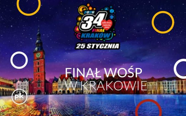 Finał WOŚP 2026 na Rynku Głównym w Krakowie