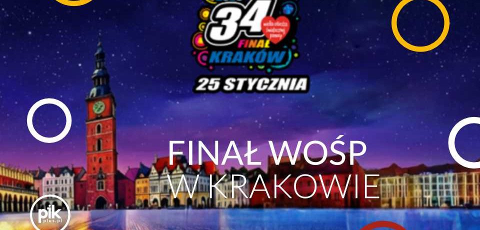 Koncert 34. Finału WOŚP na Rynku Głównym w Krakowie